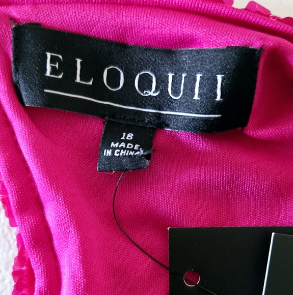 🏷️Eloquii Pink Sequin Longsleeve  Top Love Potion Size 18 - Picture 13 of 14